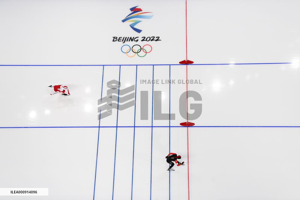 (BEIJING2022)CHINA-BEIJING-OLYMPIC WINTER GAMES-SPEED SKATING-MEN'S 500M (CN)