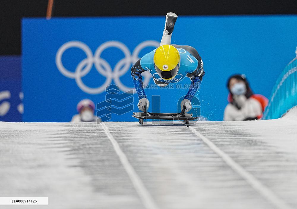 (BEIJING2022)CHINA-BEIJING-OLYMPIC WINTER GAMES-SKELETON-WOMEN HEAT (CN)
