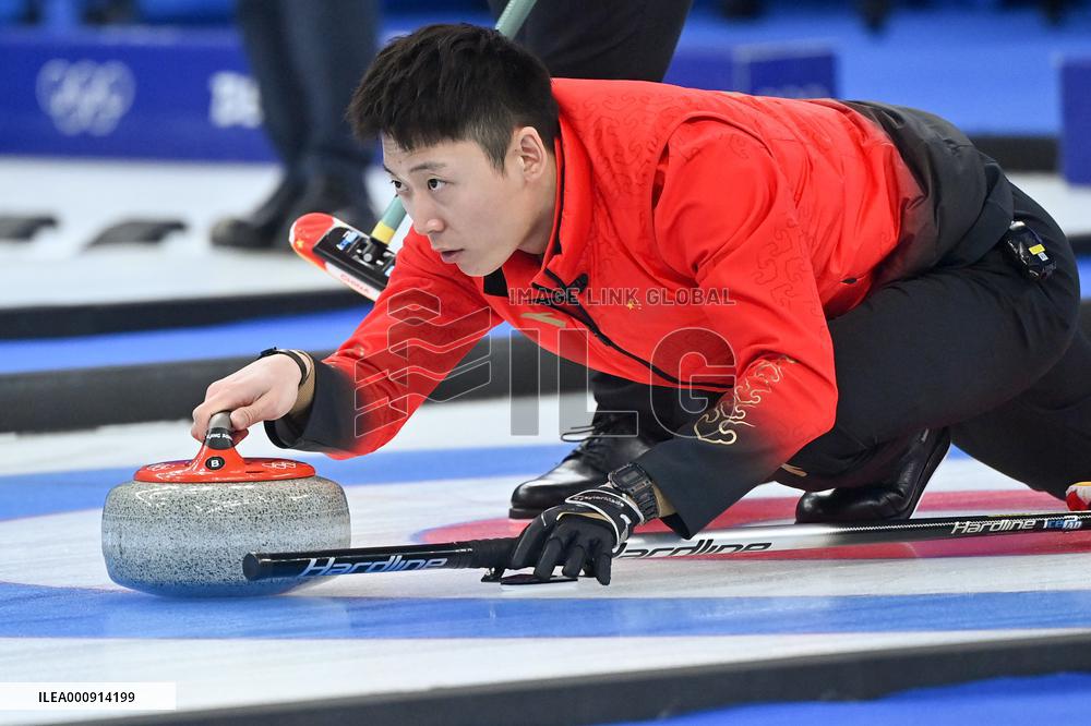 (BEIJING2022)CHINA-BEIJING-WINTER OLYMPIC GAMES-CURLING-MEN'S ROUND ROBIN-CHN VS GBR(CN)
