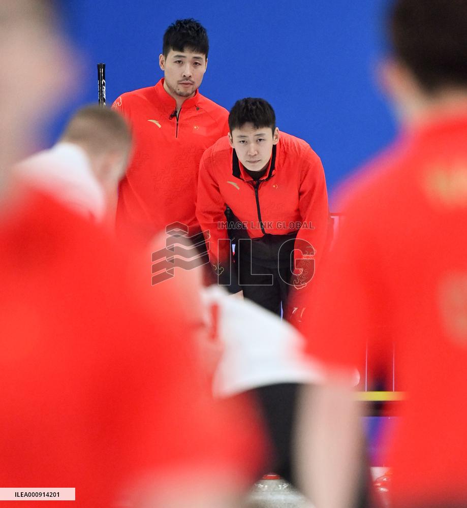 (BEIJING2022)CHINA-BEIJING-WINTER OLYMPIC GAMES-CURLING-MEN'S ROUND ROBIN-CHN VS GBR(CN)