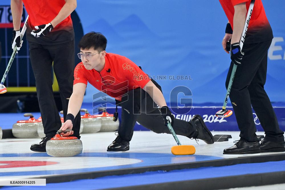 (BEIJING2022)CHINA-BEIJING-WINTER OLYMPIC GAMES-CURLING-MEN'S ROUND ROBIN-CHN VS GBR(CN)