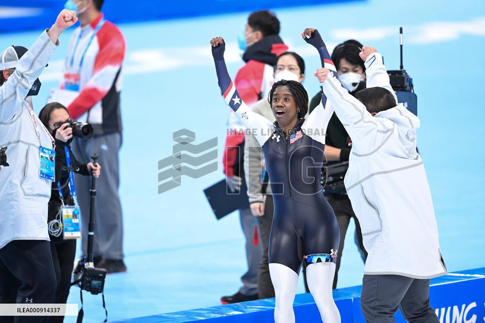 (BEIJING2022)CHINA-BEIJING-OLYMPIC WINTER GAMES-SPEED SKATING-WOMEN'S 500M (CN)