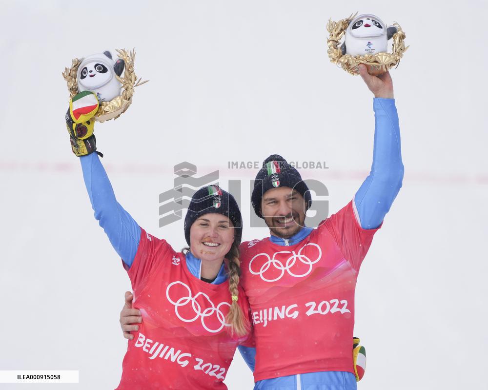 (BEIJING2022)CHINA-ZHANGJIAKOU-OLYMPIC WINTER GAMES-MIXED TEAM SNOWBOARD CORSS(CN)