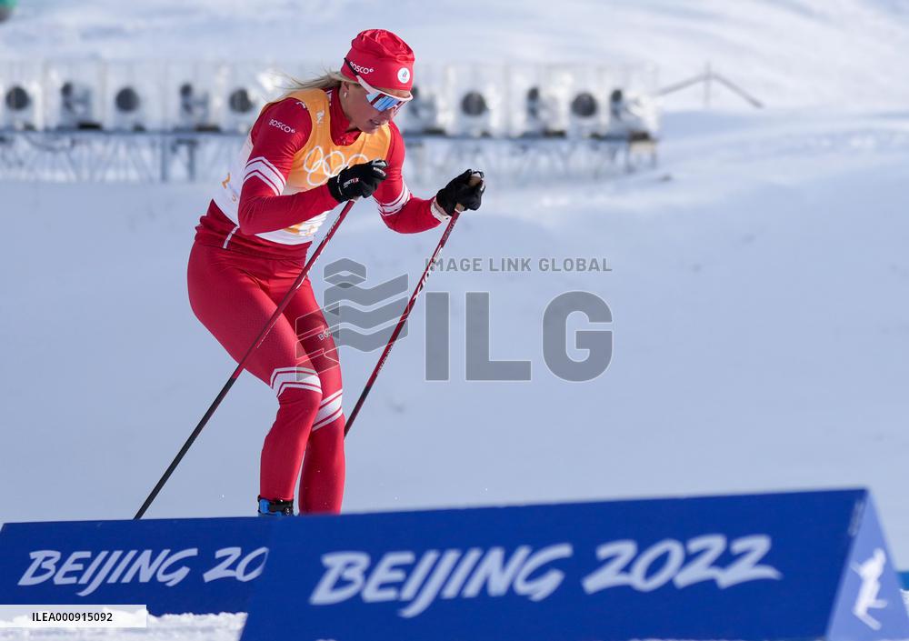 (BEIJING2022)CHINA-ZHANGJIAKOU-OLYMPIC WINTER GAMES-CROSS-COUNTRY SKIING-WOMEN'S 4X5KM RELAY (CN)