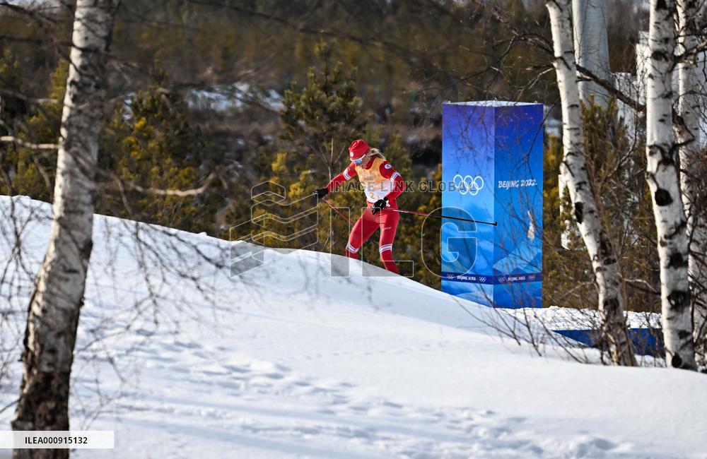 (BEIJING2022)CHINA-ZHANGJIAKOU-OLYMPIC WINTER GAMES-CROSS-COUNTRY SKIING-WOMEN'S 4X5KM RELAY (CN)