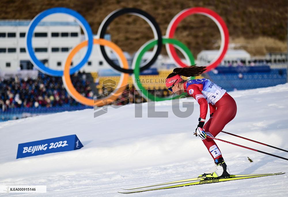 (BEIJING2022)CHINA-ZHANGJIAKOU-OLYMPIC WINTER GAMES-CROSS-COUNTRY SKIING-WOMEN'S 4X5KM RELAY (CN)