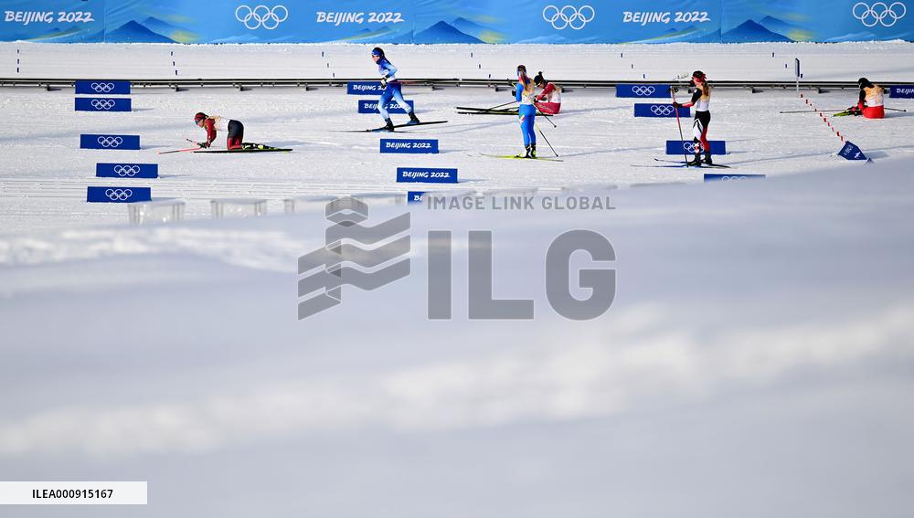(BEIJING2022)CHINA-ZHANGJIAKOU-OLYMPIC WINTER GAMES-CROSS-COUNTRY SKIING-WOMEN'S 4X5KM RELAY (CN)