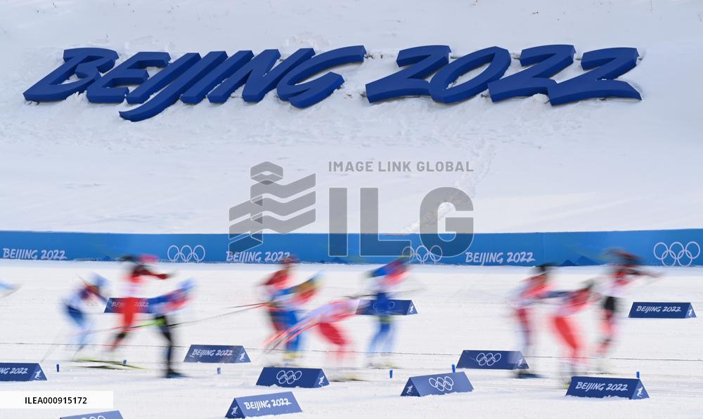(BEIJING2022)CHINA-ZHANGJIAKOU-OLYMPIC WINTER GAMES-CROSS-COUNTRY SKIING-WOMEN'S 4X5KM RELAY (CN)