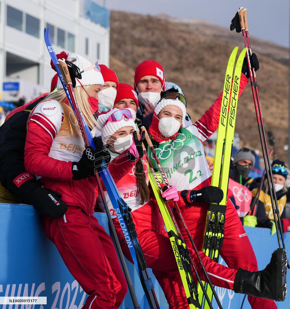 (BEIJING2022)CHINA-ZHANGJIAKOU-OLYMPIC WINTER GAMES-CROSS-COUNTRY SKIING-WOMEN'S 4X5KM RELAY (CN)