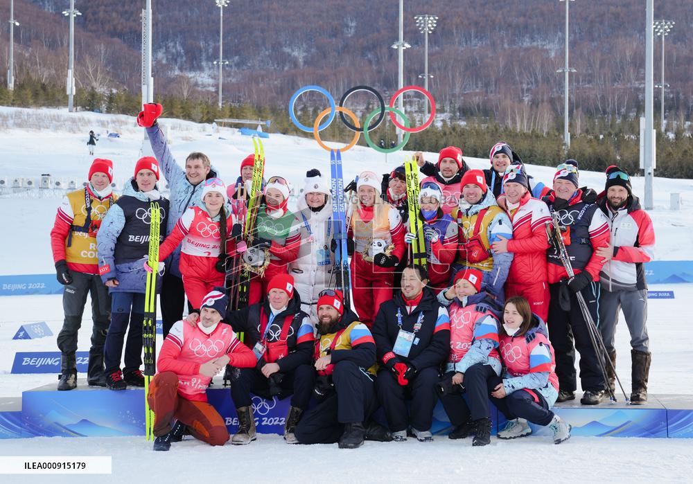 (BEIJING2022)CHINA-ZHANGJIAKOU-OLYMPIC WINTER GAMES-CROSS-COUNTRY SKIING-WOMEN'S 4X5KM RELAY (CN)