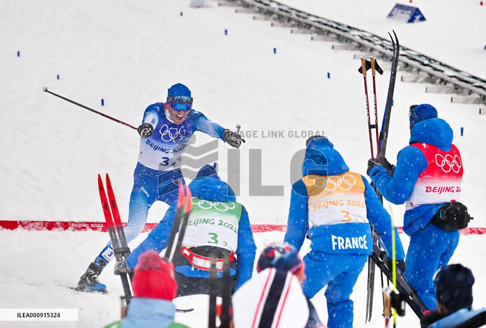 (BEIJING2022)CHINA-ZHANGJIAKOU-OLYMPIC WINTER GAMES-CROSS-COUNTRY SKIING-MEN'S 4X10KM RELAY (CN)