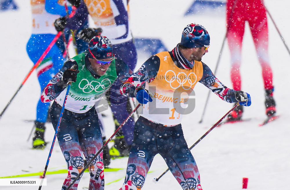 (BEIJING2022)CHINA-ZHANGJIAKOU-OLYMPIC WINTER GAMES-CROSS-COUNTRY SKIING-MEN'S 4X10KM RELAY (CN)