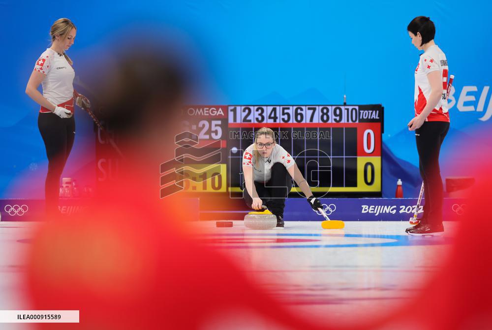 (XHTP)(BEIJING2022)CHINA-BEIJING-WINTER OLYMPIC GAMES-CURLING-WOMEN'S ROUND ROBIN-CHN vs SUI (CN)