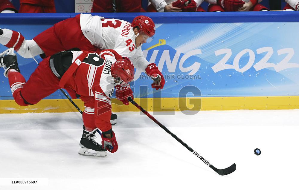 (XHTP)(BEIJING2022)CHINA-BEIJING-OLYMPIC WINTER GAMES-ICE HOCKEY-MEN'S PRELIMINARY ROUND-ROC VS DEN (CN)