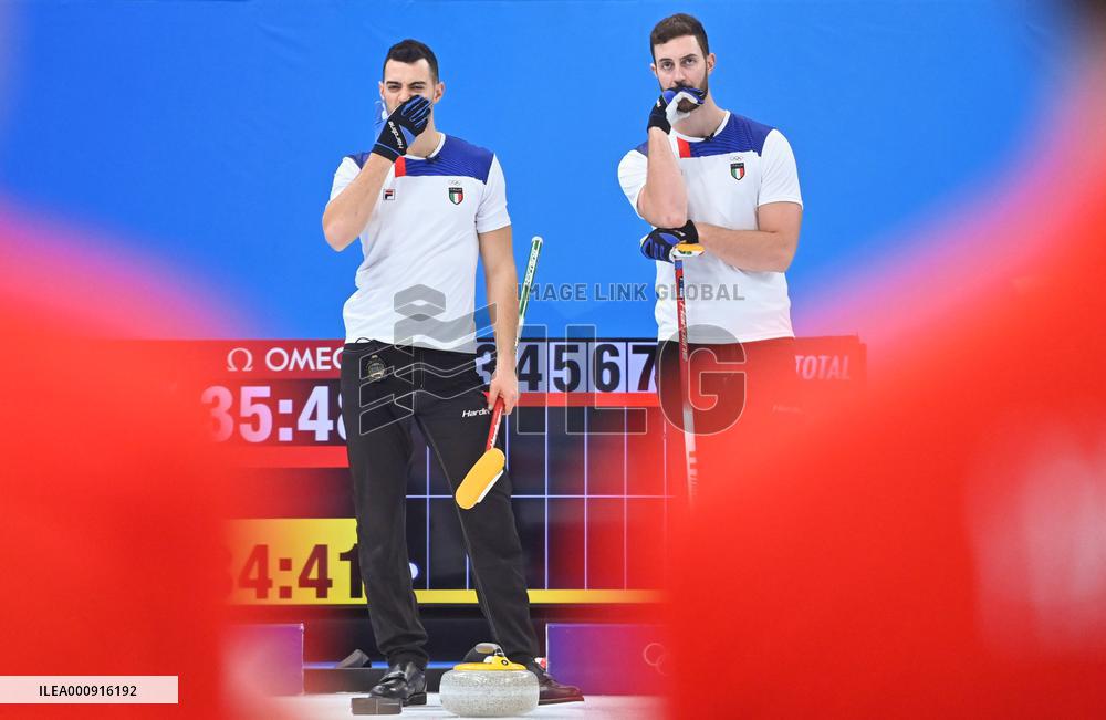 (BEIJING2022)CHINA-BEIJING-WINTER OLYMPIC GAMES-CURLING-MEN'S ROUND ROBIN-GBR VS ITA (CN)