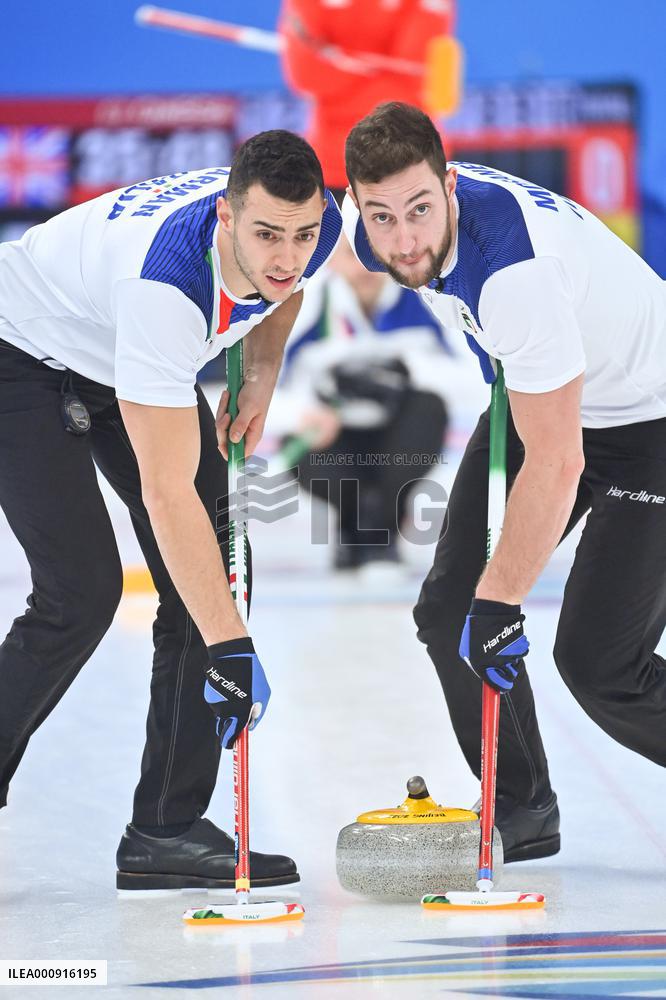 (BEIJING2022)CHINA-BEIJING-WINTER OLYMPIC GAMES-CURLING-MEN'S ROUND ROBIN-GBR VS ITA (CN)