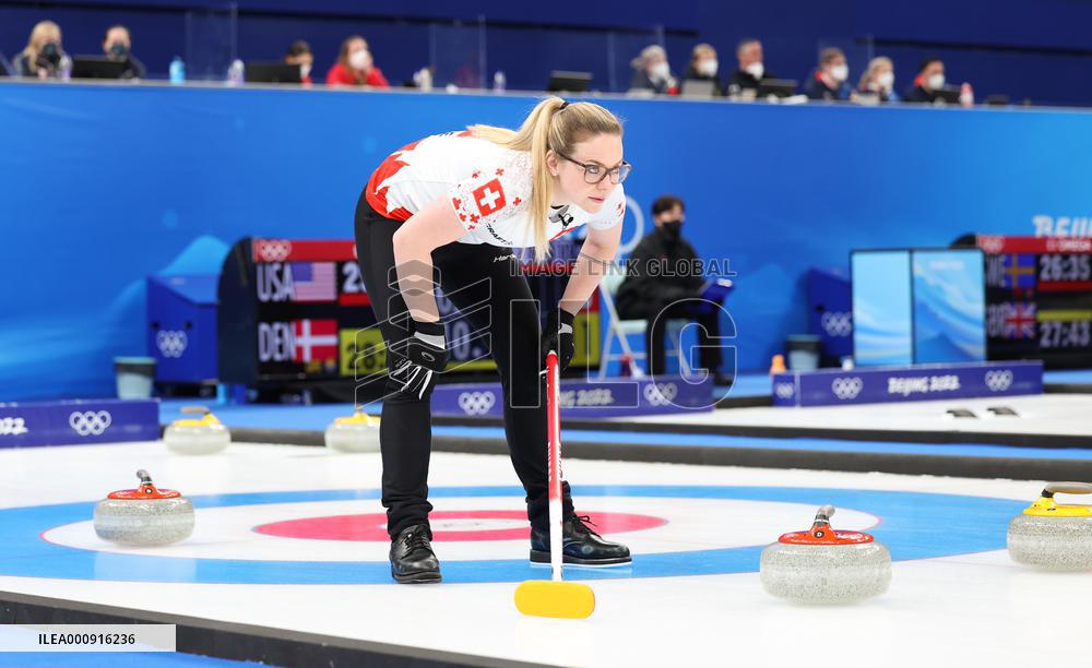 (BEIJING2022)CHINA-BEIJING-WINTER OLYMPIC GAMES-CURLING-WOMEN'S ROUND ROBIN-CHN vs SUI (CN)