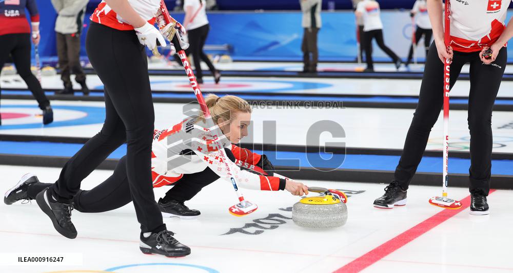 (BEIJING2022)CHINA-BEIJING-WINTER OLYMPIC GAMES-CURLING-WOMEN'S ROUND ROBIN-CHN vs SUI (CN)