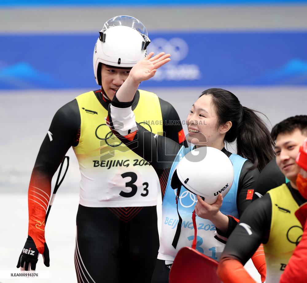 (BEIJING2022)CHINA-BEIJING-YANQING-OLYMPIC WINTER GAMES-LUGE-TEAM RELAY (CN)
