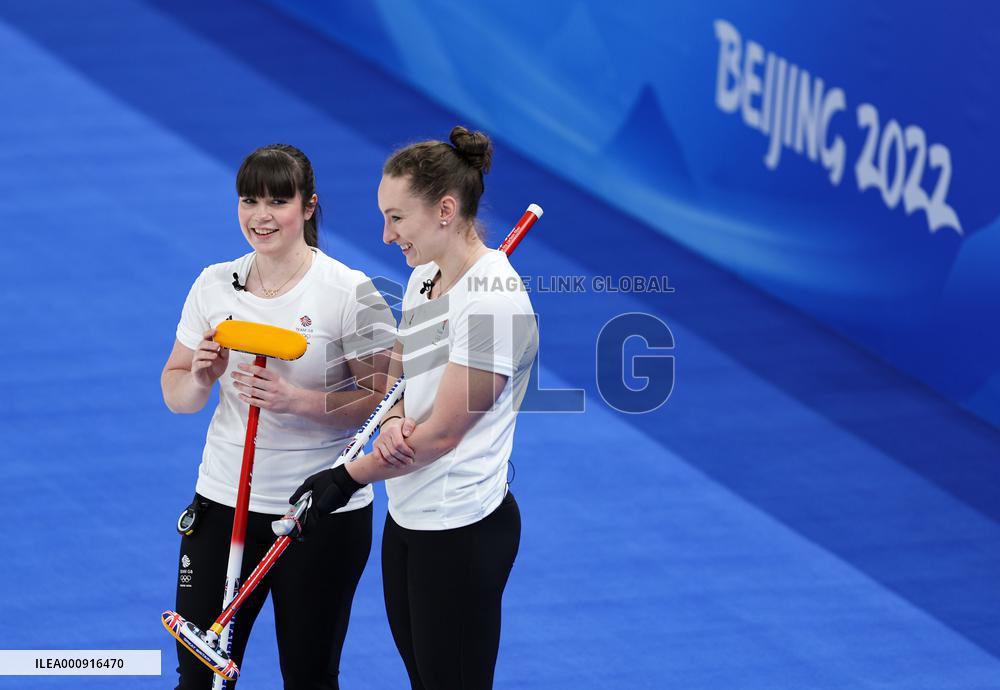 (BEIJING2022)CHINA-BEIJING-WINTER OLYMPIC GAMES-CURLING-WOMEN'S ROUND ROBIN-KOR vs GBR (CN)