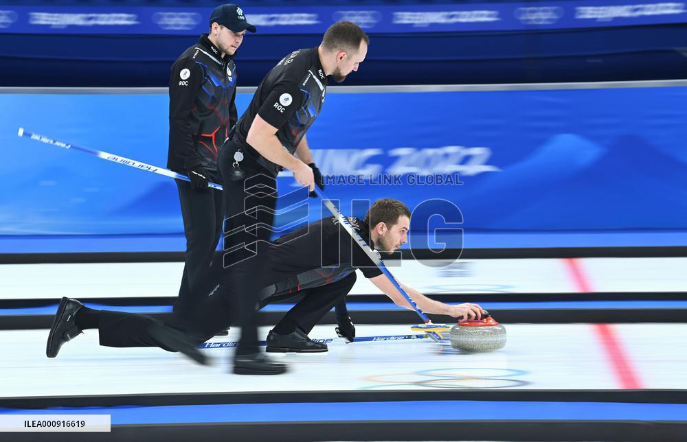 (BEIJING2022)CHINA-BEIJING-WINTER OLYMPIC GAMES-CURLING-MEN'S ROUND ROBIN-ROC vs DEN  (CN)
