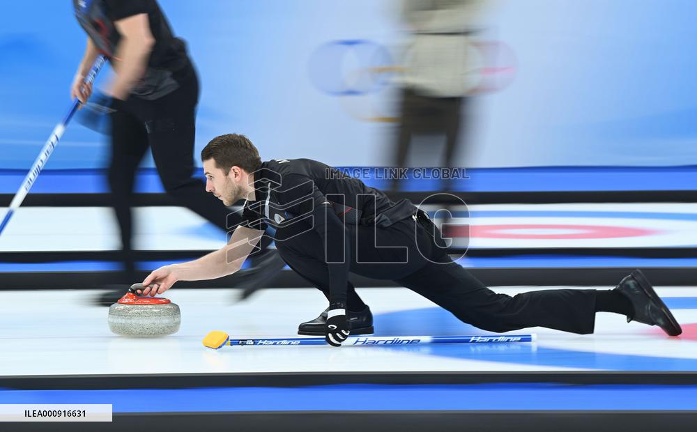 (BEIJING2022)CHINA-BEIJING-WINTER OLYMPIC GAMES-CURLING-MEN'S ROUND ROBIN-ROC vs DEN  (CN)