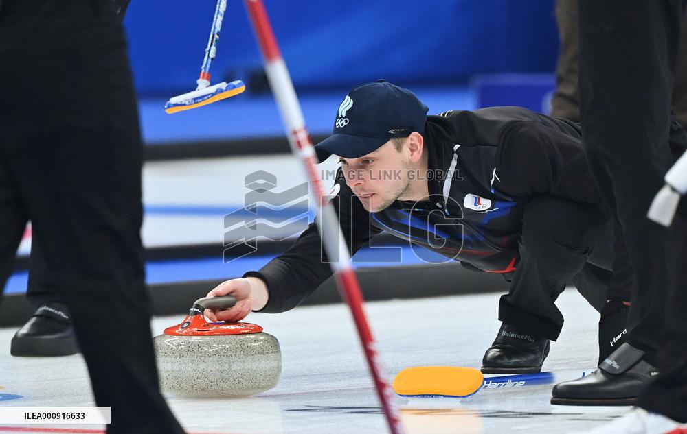(BEIJING2022)CHINA-BEIJING-WINTER OLYMPIC GAMES-CURLING-MEN'S ROUND ROBIN-ROC vs DEN  (CN)