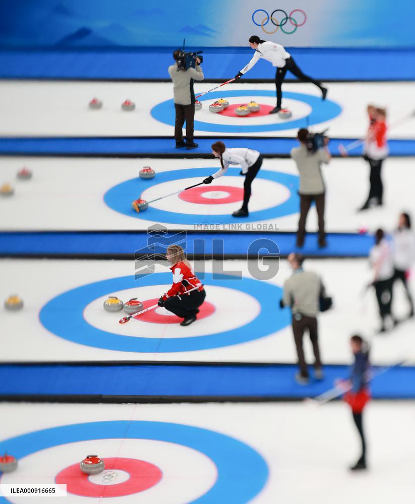 (BEIJING2022)CHINA-BEIJING-WINTER OLYMPIC GAMES-CURLING-WOMEN'S ROUND ROBIN-CAN vs JPN(CN)