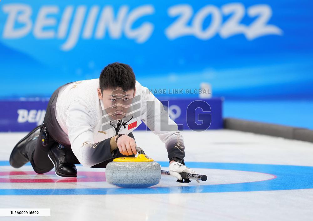 (BEIJING2022)CHINA-BEIJING-WINTER OLYMPIC GAMES-CURLING-MEN'S ROUND ROBIN-ITA vs CHN  (CN)