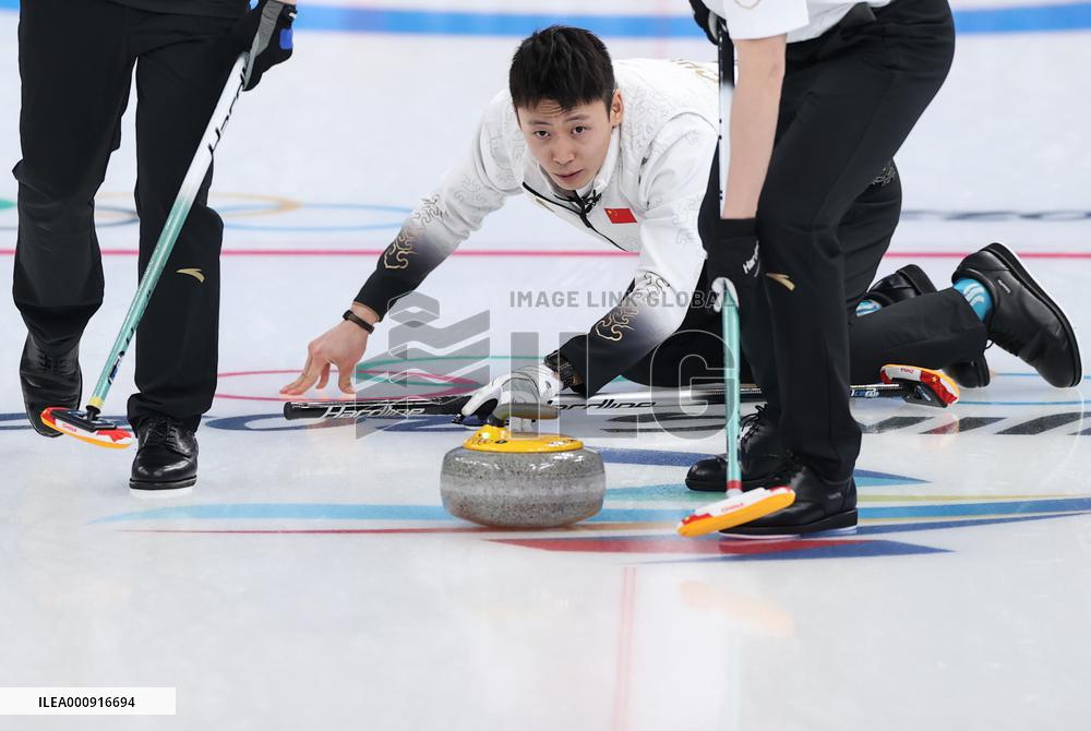 (BEIJING2022)CHINA-BEIJING-WINTER OLYMPIC GAMES-CURLING-MEN'S ROUND ROBIN-ITA vs CHN  (CN)
