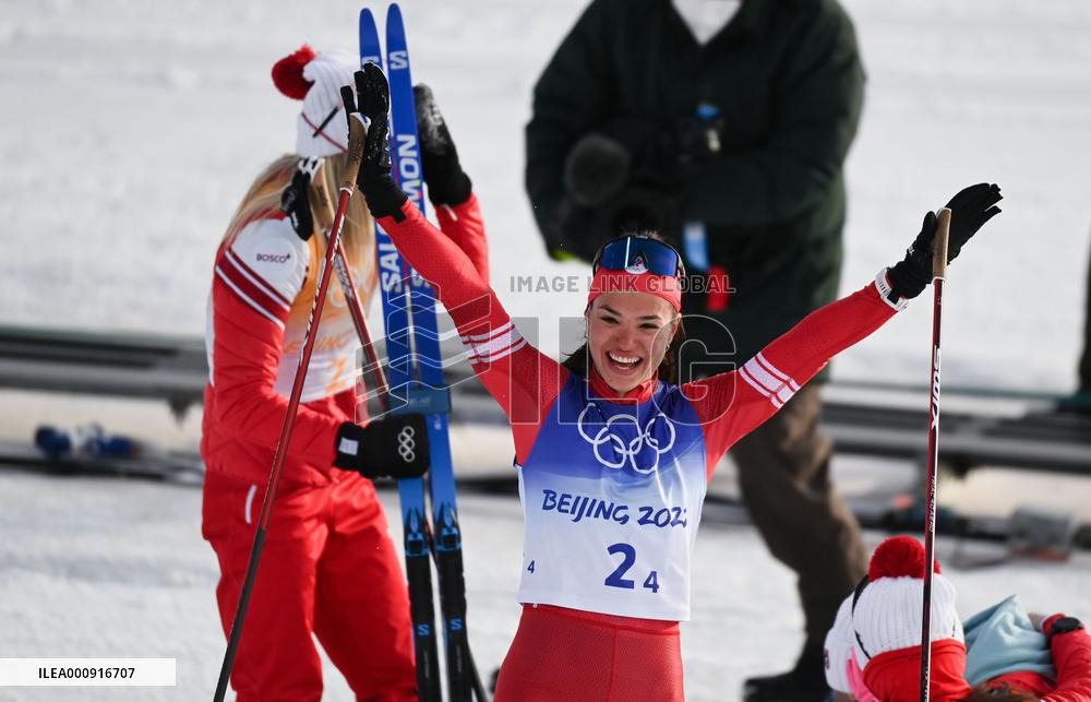 (BEIJING2022)CHINA-ZHANGJIAKOU-CROSS-COUNTRY SKIING-WOMEN'S 4 x 5KM RELAY (CN)