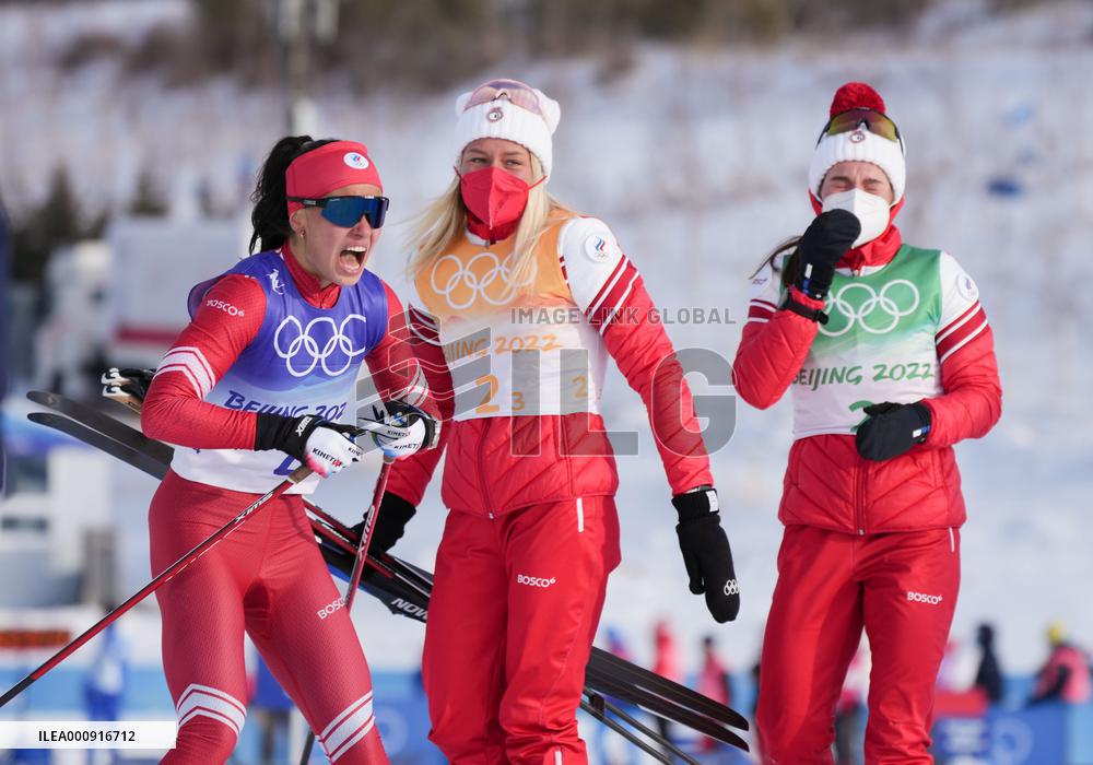 (BEIJING2022)CHINA-ZHANGJIAKOU-CROSS-COUNTRY SKIING-WOMEN'S 4 x 5KM RELAY (CN)