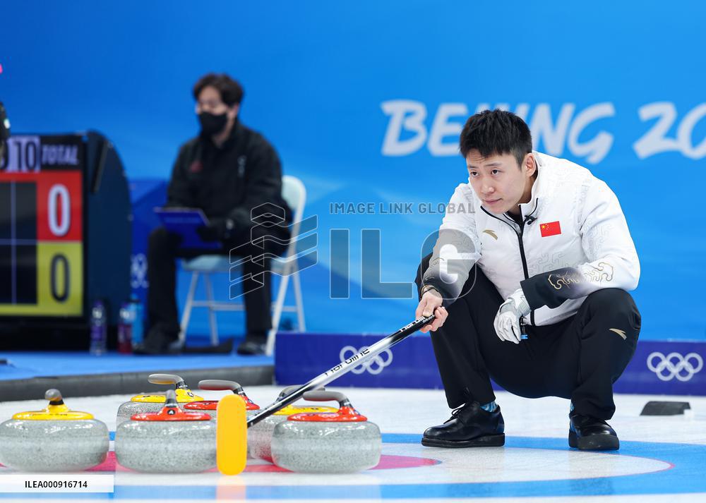 (BEIJING2022)CHINA-BEIJING-WINTER OLYMPIC GAMES-CURLING-MEN'S ROUND ROBIN-ITA vs CHN (CN)