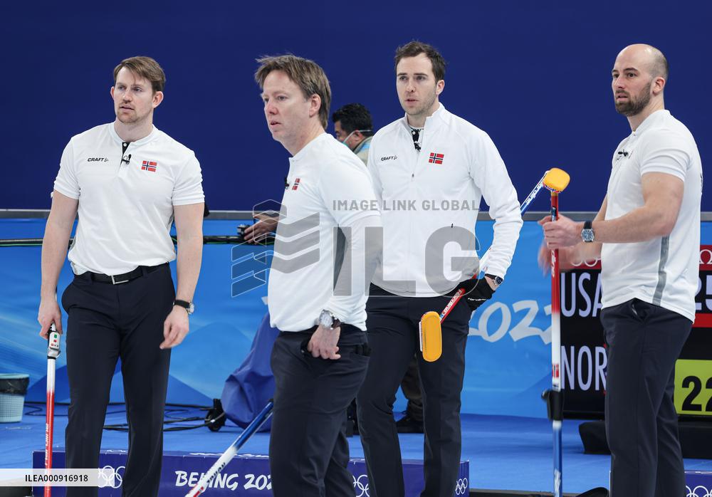 (BEIJING2022)CHINA-BEIJING-WINTER OLYMPIC GAMES-CURLING-MEN'S ROUND ROBIN-USA vs NOR (CN)