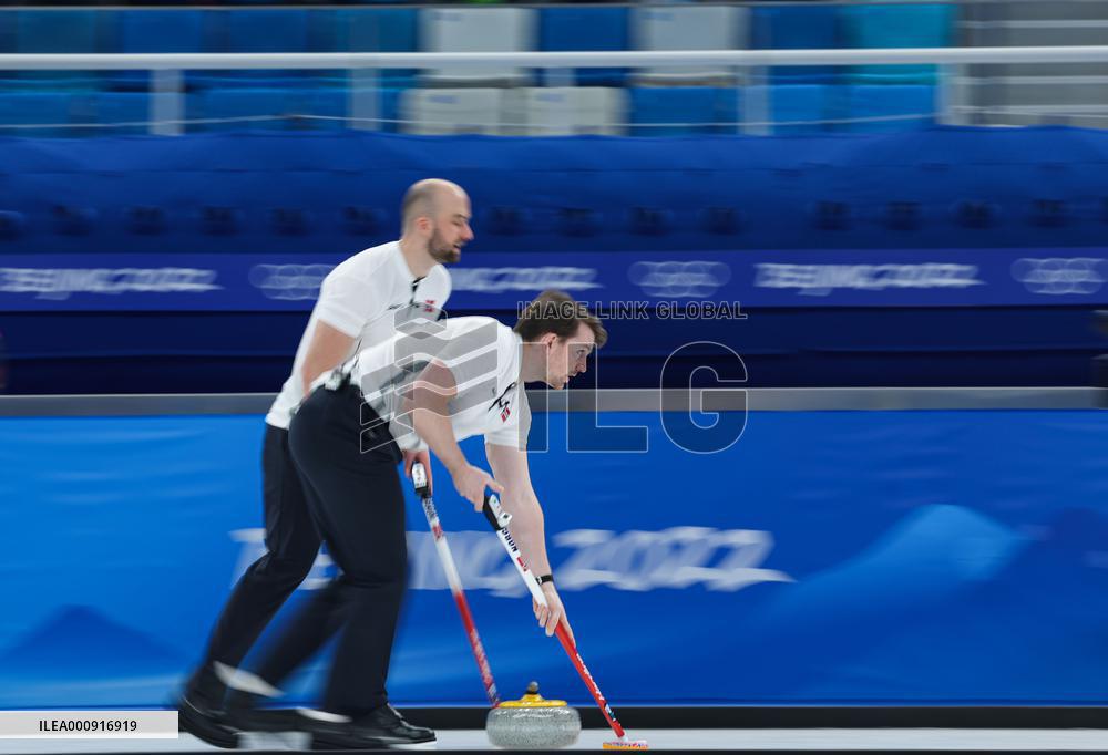 (BEIJING2022)CHINA-BEIJING-WINTER OLYMPIC GAMES-CURLING-MEN'S ROUND ROBIN-USA vs NOR  (CN)