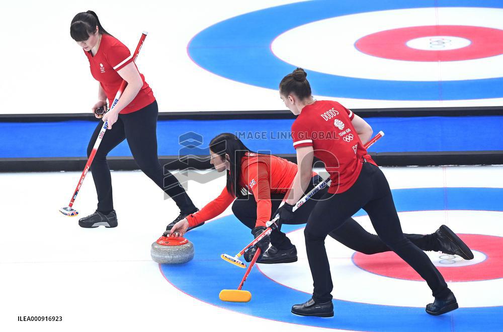 (BEIJING2022)CHINA-BEIJING-WINTER OLYMPIC GAMES-CURLING-WOMEN'S ROUND ROBIN-GBR vs USA (CN)