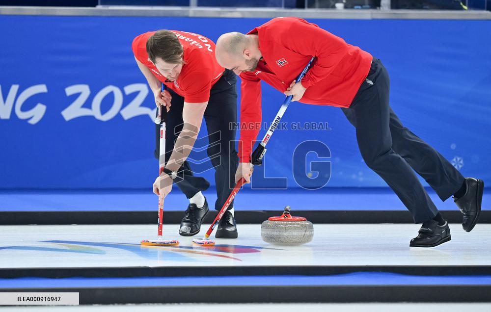 (BEIJING2022)CHINA-BEIJING-WINTER OLYMPIC GAMES-CURLING-MEN'S ROUND ROBIN-NOR VS SWE(CN)