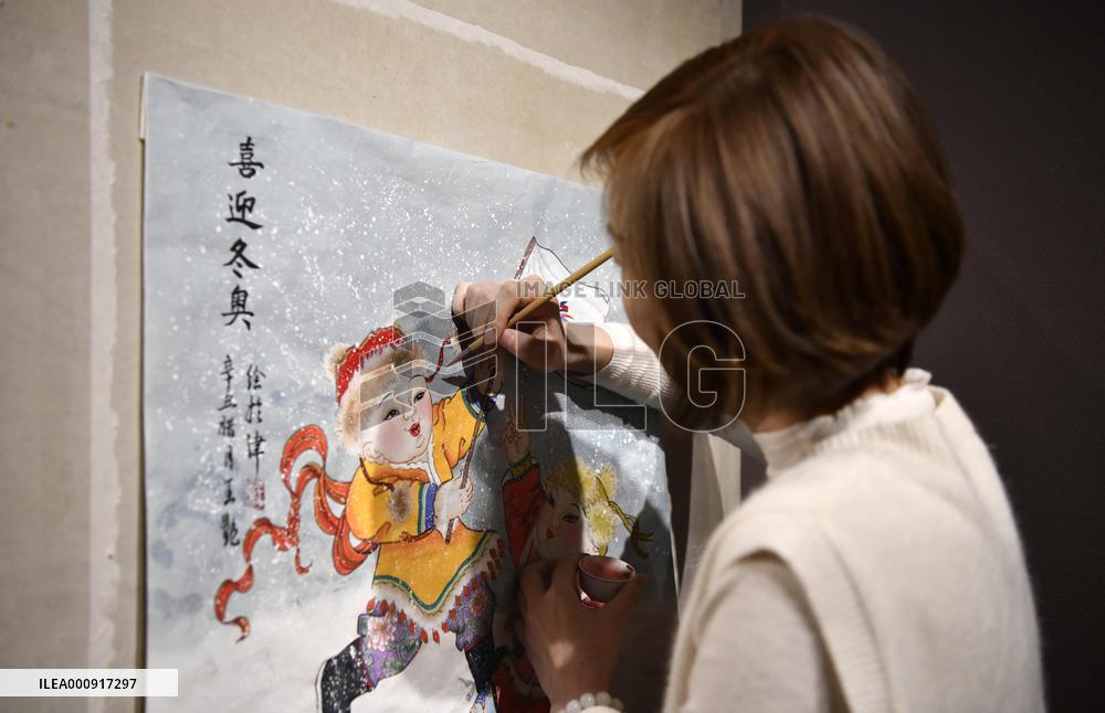CHINA-TIANJIN-NEW YEAR PAINTINGS-WINTER OLYMPIC GAMES (CN)
