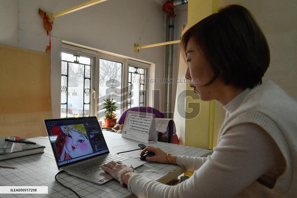 CHINA-TIANJIN-NEW YEAR PAINTINGS-WINTER OLYMPIC GAMES (CN)