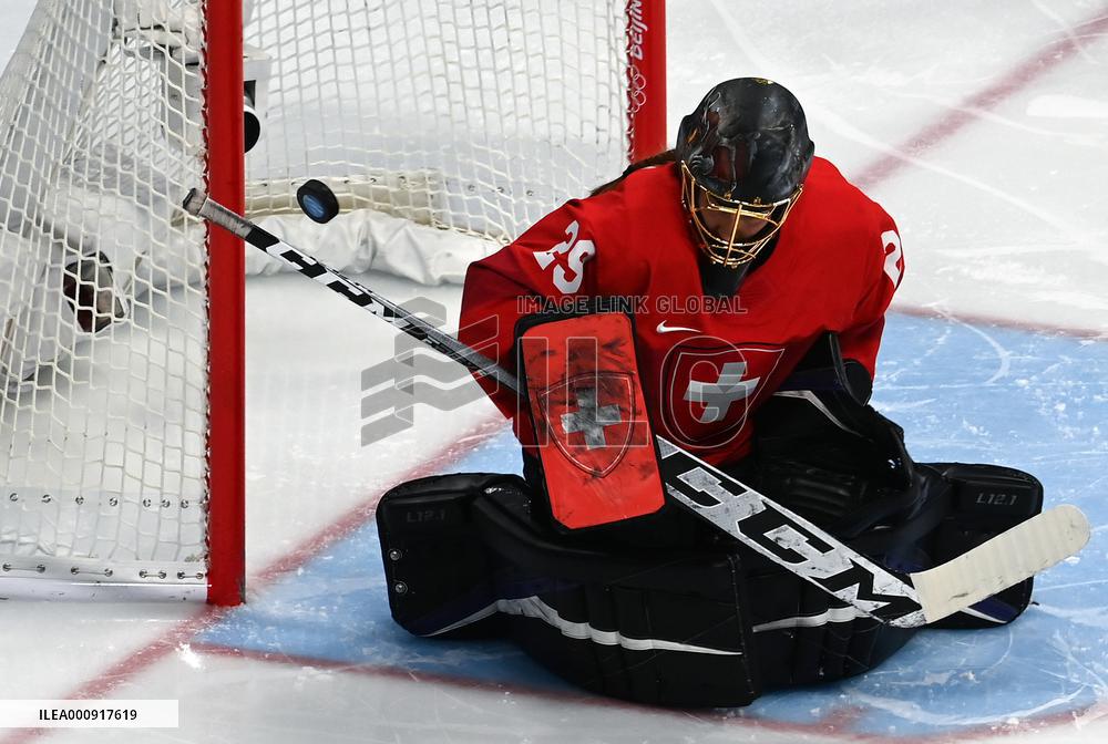 (BEIJING2022)CHINA-BEIJING-OLYMPIC WINTER GAMES-ICE HOCKEY-WOMEN'S PLAYOFF SEMIFINAL-CANADA VS SWITZERLAND (CN)