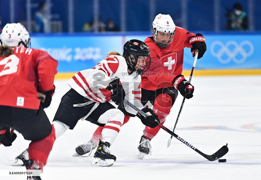 (BEIJING2022)CHINA-BEIJING-OLYMPIC WINTER GAMES-ICE HOCKEY-SEMIFINAL-CAN VS SUI (CN)