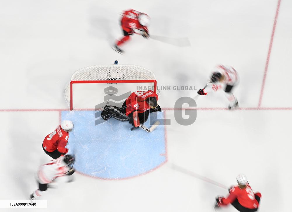 (XHTP)(BEIJING2022)CHINA-BEIJING-OLYMPIC WINTER GAMES-ICE HOCKEY-SEMIFINAL-CAN VS SUI (CN)