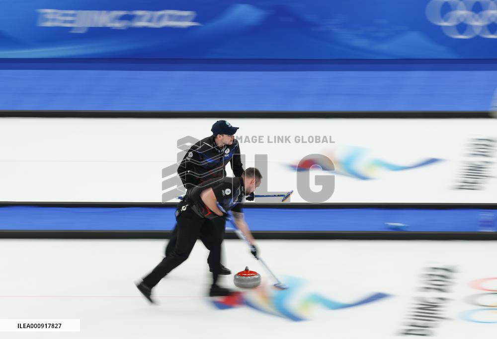 (BEIJING2022)CHINA-BEIJING-OLYMPIC WINTER GAMES-CURLING-MEN'S ROUND ROBIN SESSION-SWE VS ROC (VN)