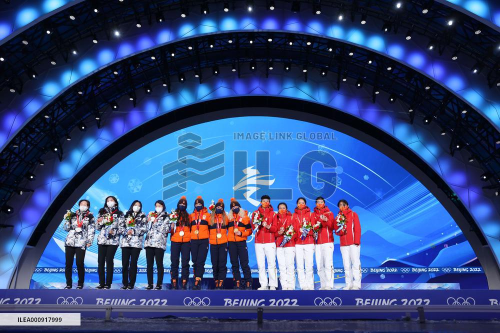 (BEIJING2022)CHINA-BEIJING-OLYMPIC WINTER GAMES-AWARDING CEREMONY (CN)