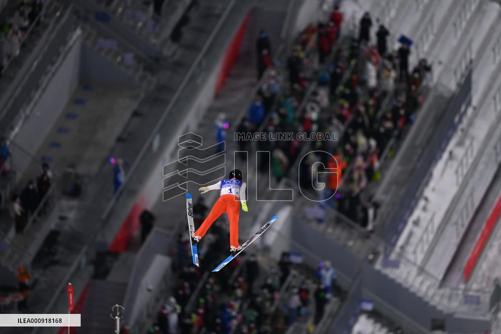 (BEIJING2022) CHINA-ZHANGJIAKOU-OLYMPIC WINTER GAMES-SKI JUMPING-MEN'S TEAM (CN)