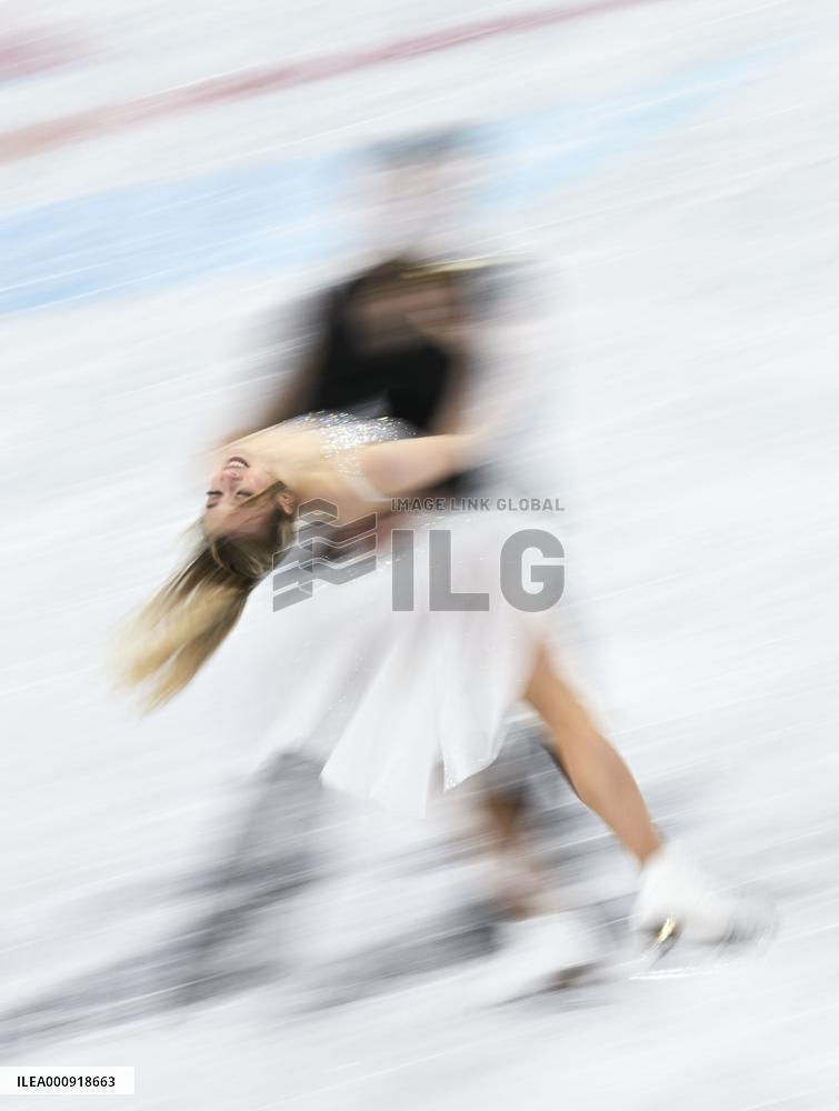 (XHTP)(BEIJNG2022)CHINA-BEIJING-OLYMPIC WINTER GAMES-FIGURE SKATING-ICE DANCE-FREE DANCE (CN)