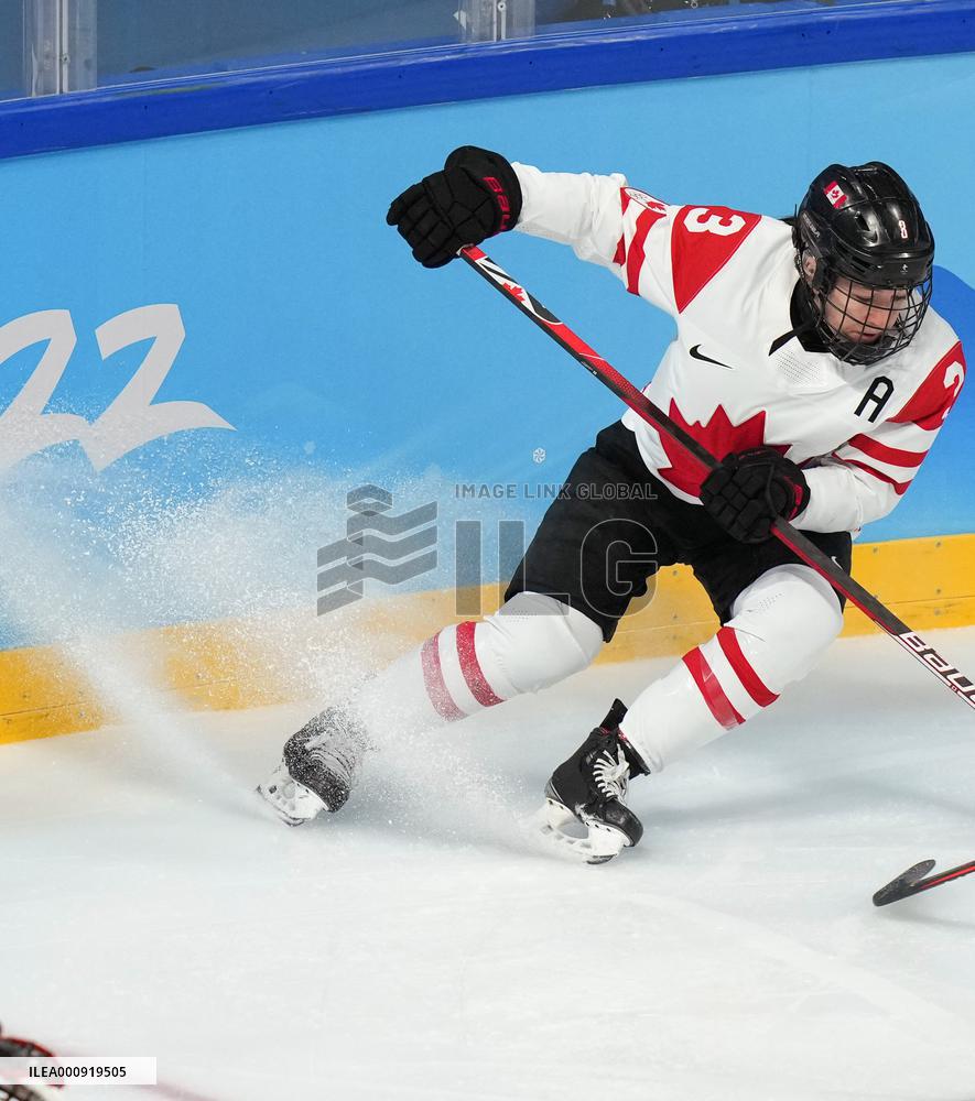 (BEIJING2022)CHINA-BEIJING-OLYMPIC WINTER GAMES-ICE HOCKEY-WOMEN'S PLAYOFF SEMIFINAL-CANADA VS SWITZERLAND (CN)
