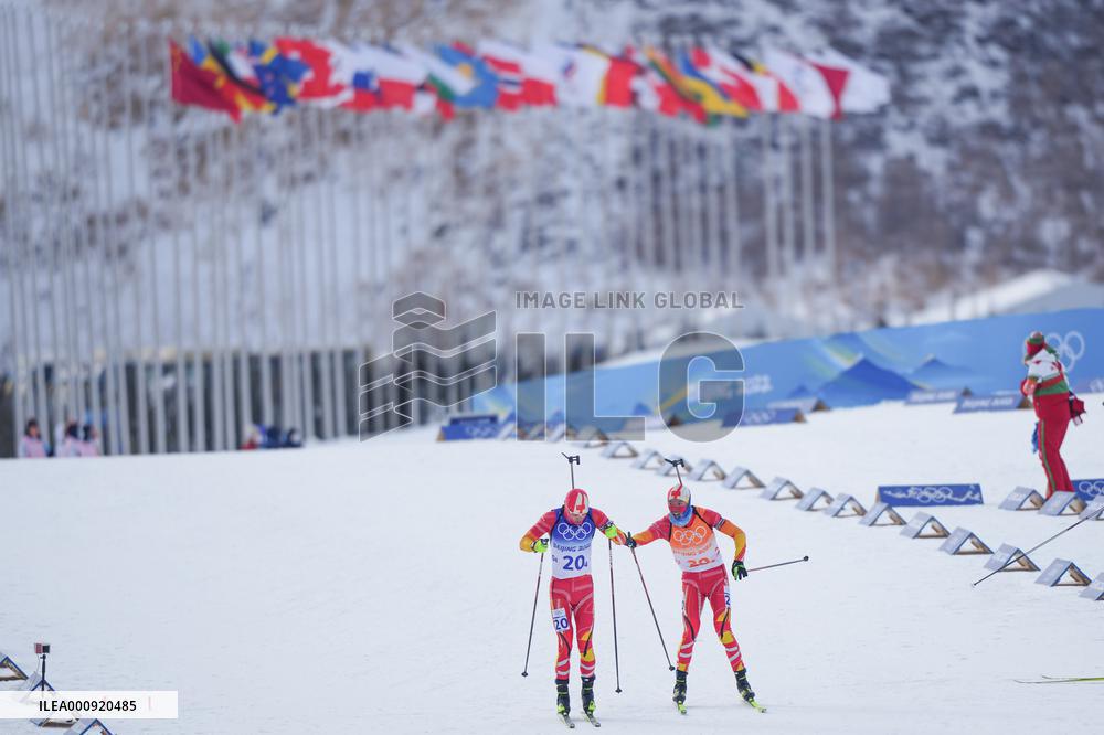 (BEIJING2022)CHINA-ZHANGJIAKOU-OLYMPIC WINTER GAMES-BIATHLON-MEN'S 4X7.5KM RELAY (CN)