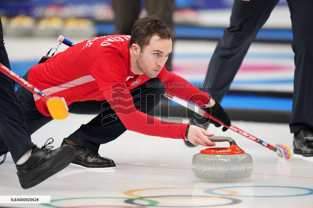 (BEIJING2022)CHINA-BEIJING-WINTER OLYMPIC GAMES-CURLING-MEN'S ROUND ROBIN-NOR vs CHN (CN)