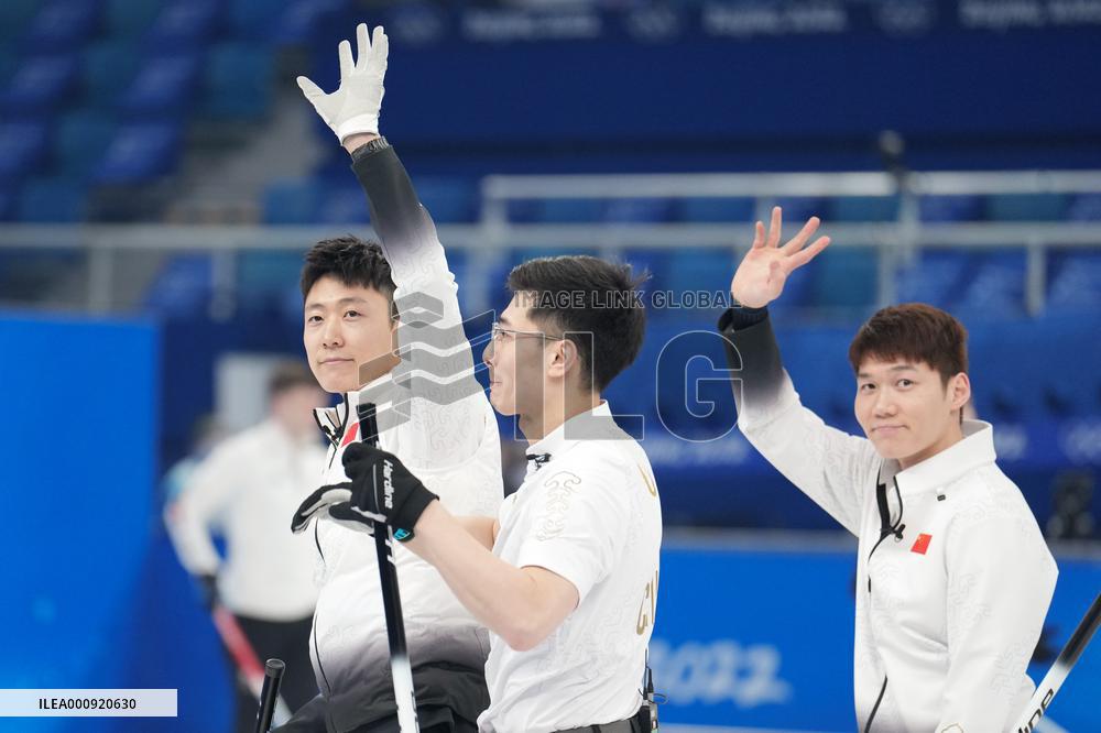(BEIJING2022)CHINA-BEIJING-WINTER OLYMPIC GAMES-CURLING-MEN'S ROUND ROBIN-NOR vs CHN (CN)